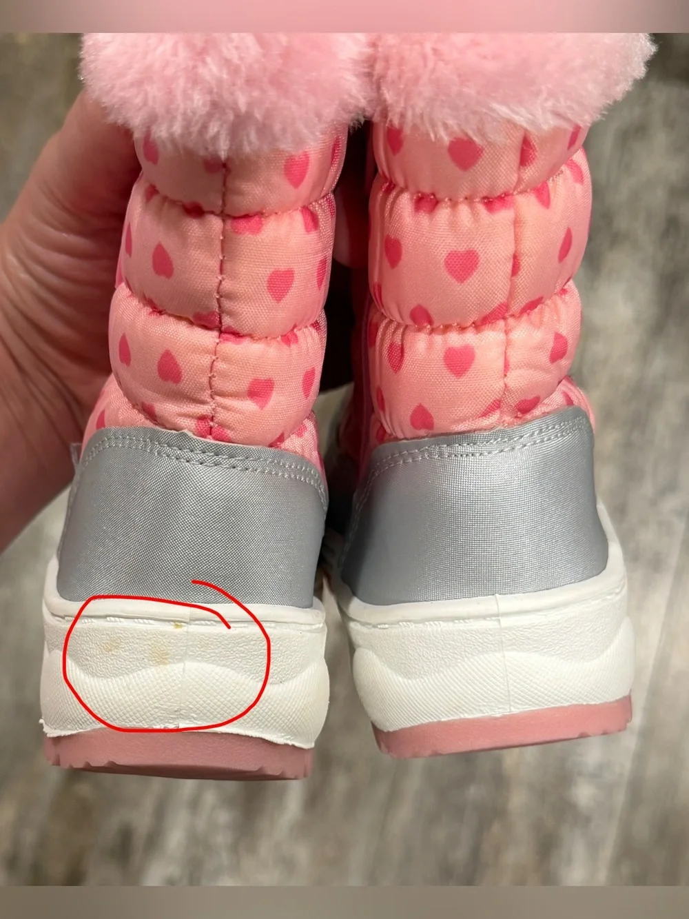 Kids Pink Winter Boots